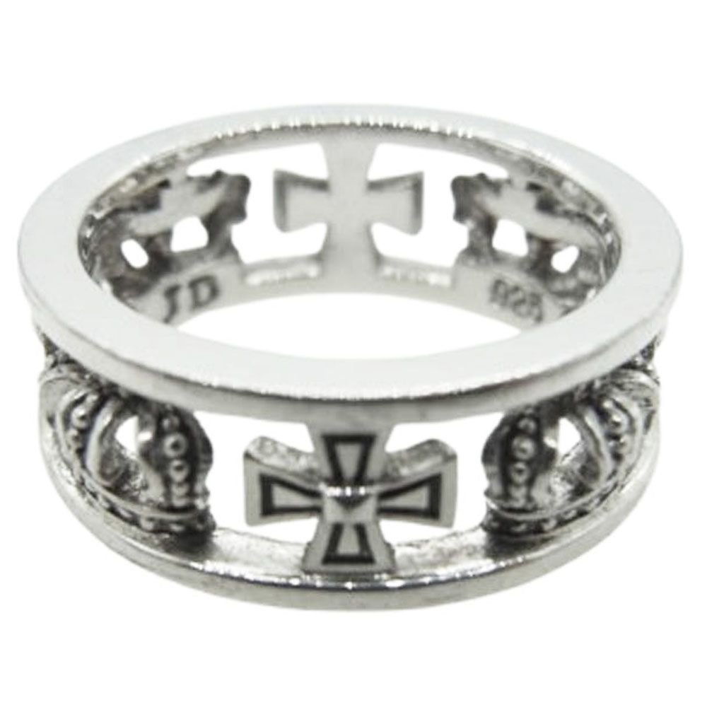 美品!ジャスティンデイビス SRJ175 クロスクラウンリング MEDIEVAL WEDDING BAND リング | ジャスティン デイビス（JUSTIN DAVIS