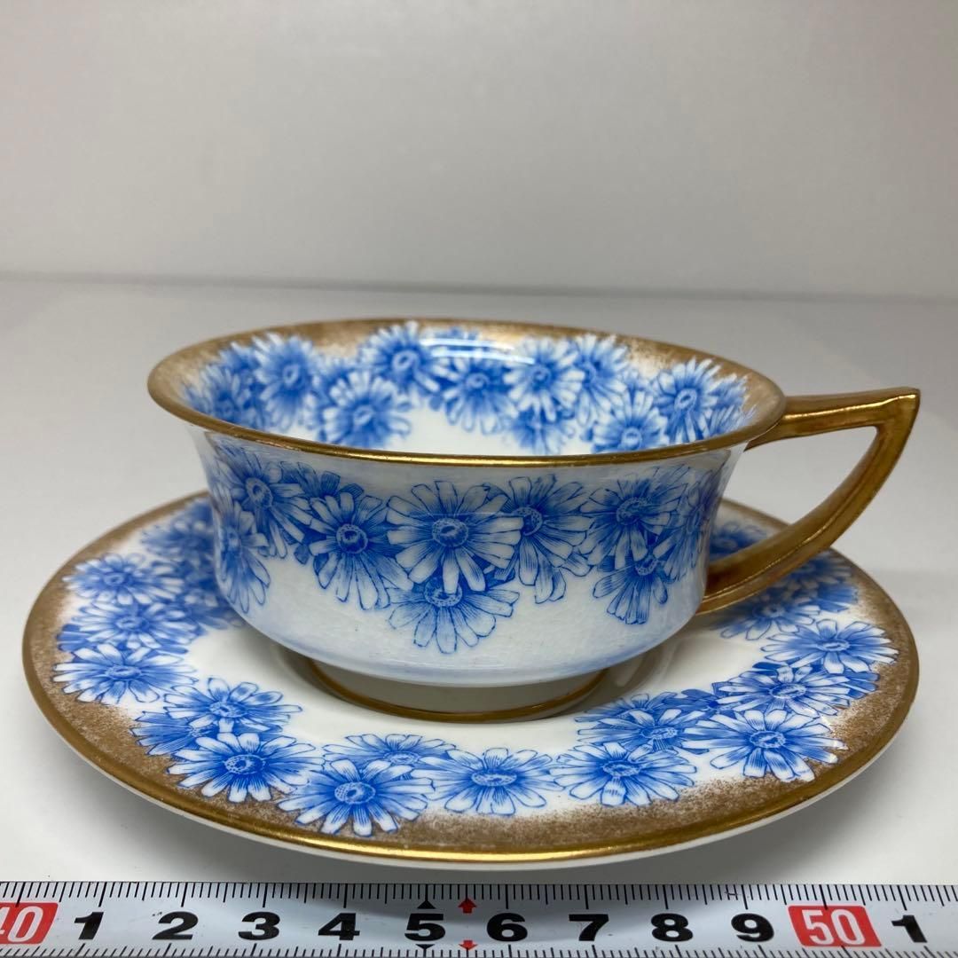 アンティーク ロイヤルウースター 金彩カップ＆ソーサー 東H5-0610