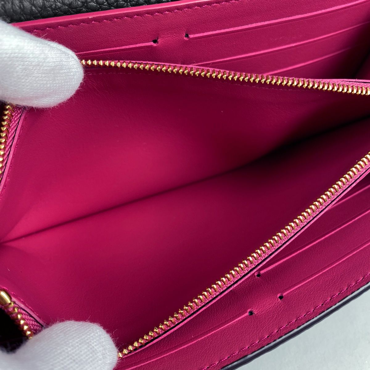 ルイヴィトン M61248 カプシーヌ 長財布（小銭入れあり） トリヨン  