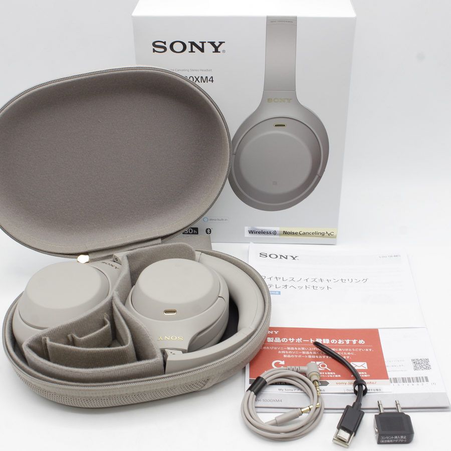 新作最安値SONY WH-1000XM4(S) SILVER ノイズキャンセリング ヘッドホン