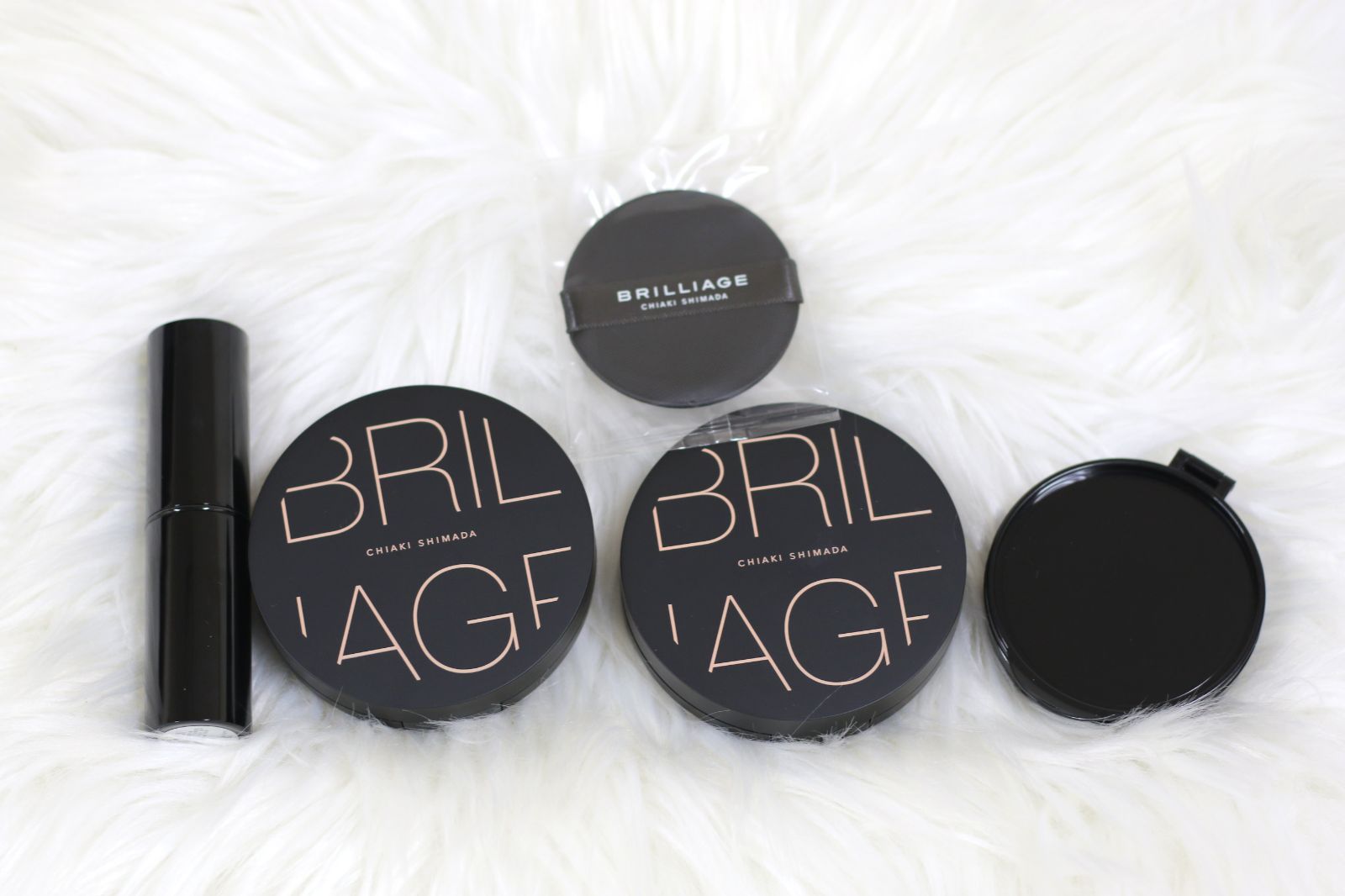 ブリリアージュ クリエイターズ ロングウェア UV クッション ケース2箱 ブリリアントスキン EX 40 リフィル 内容量12 g中約9割程残っています× ×1箱 メルティングロウハイライター 内容量9 g中約9割程残っています×1箱