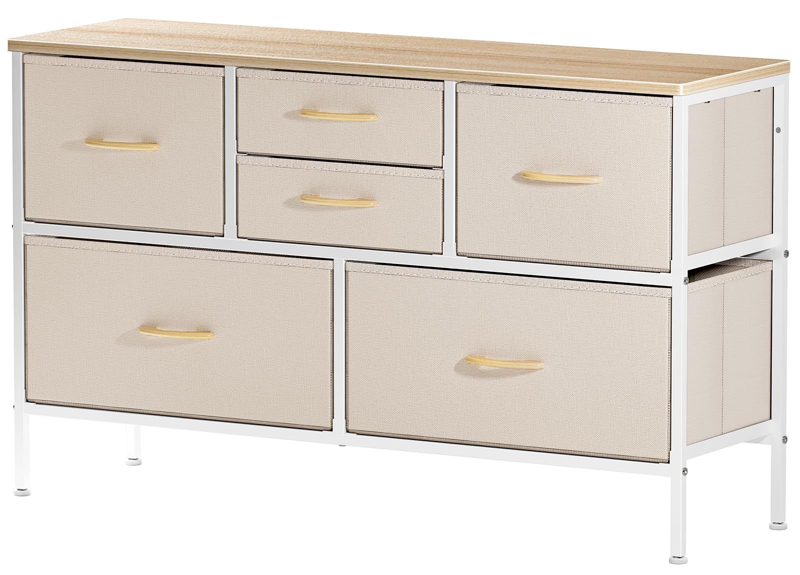 タンス ローチェスト テレビ台 収納棚 リビング収納 衣装 衣類収納ケース キッズ ベイビー 子ども用ロータイプ ワイドチェスト幅100 TV台 一人暮らし おしゃれ 高通気性カチオン ベージュ