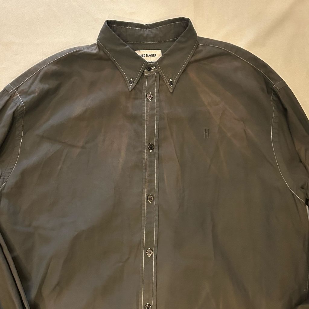 HED MAYNER SWITCHED BUTTONED SHIRT XS HED MAYNER / BUTTONED DOWN