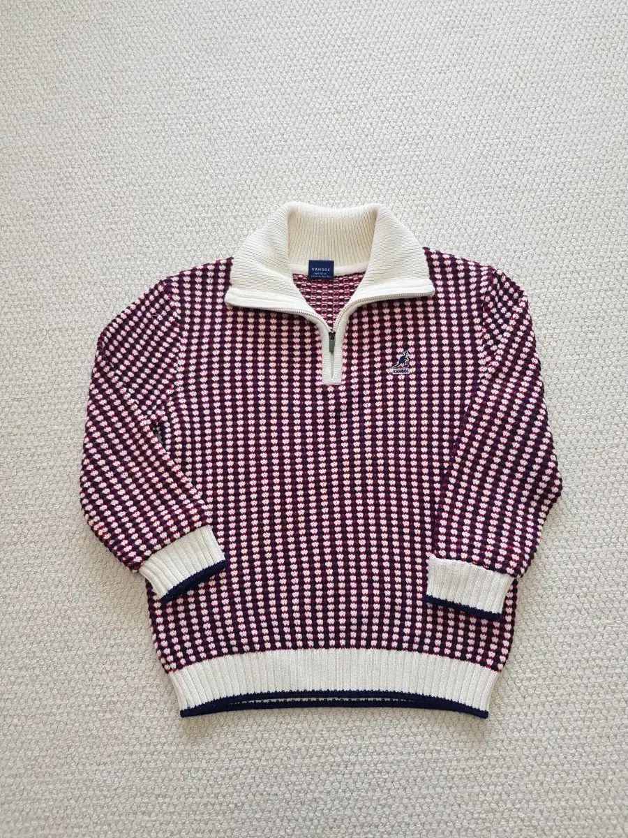 カンゴール ハーフジップアップ ニット パータン セーター 130