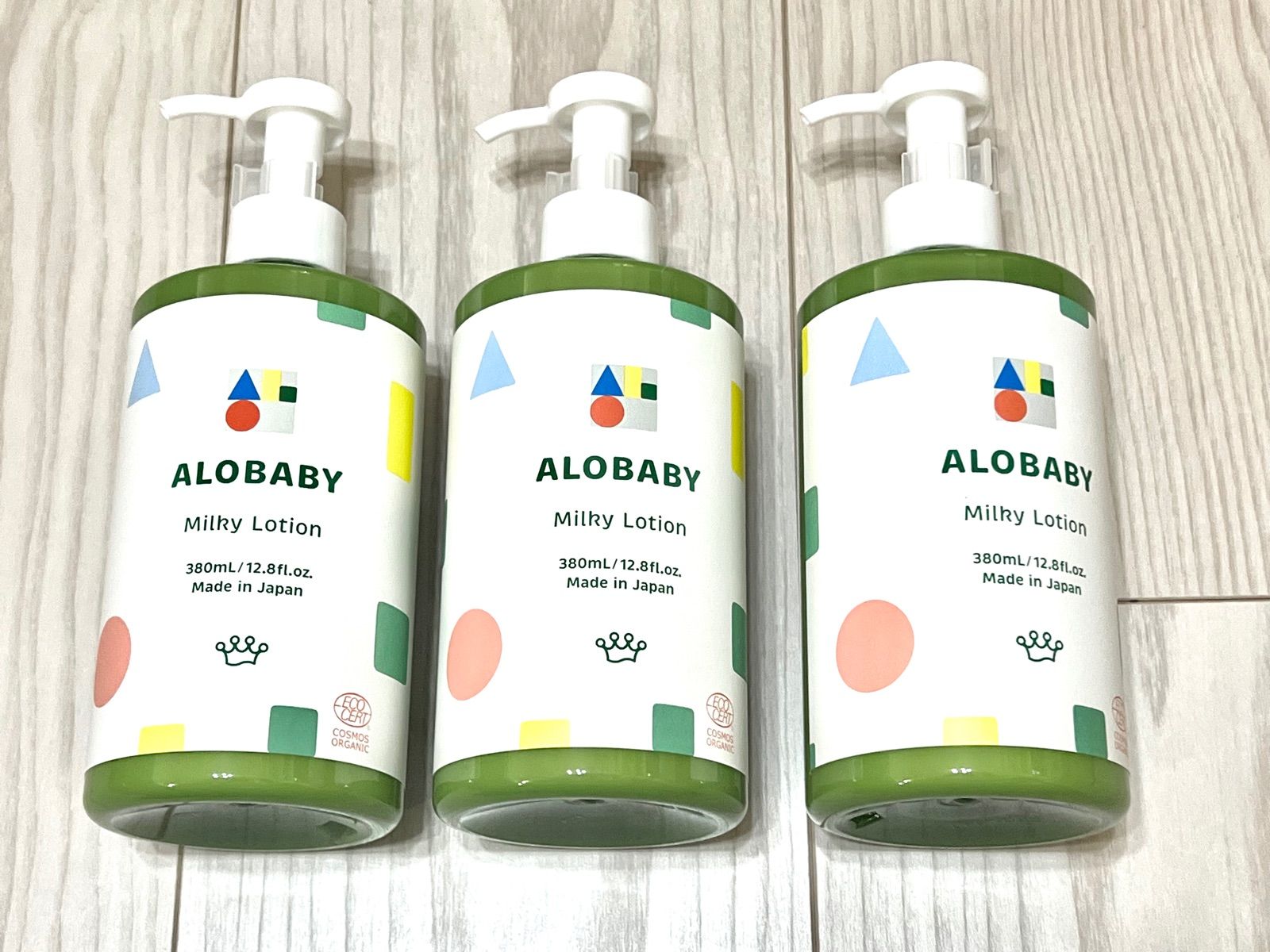 【未使用】ALOBABYミルキーローション380ml 2本セット アロベビーミルキーローション 380ml 2本セット 未使用 ALOBABY
