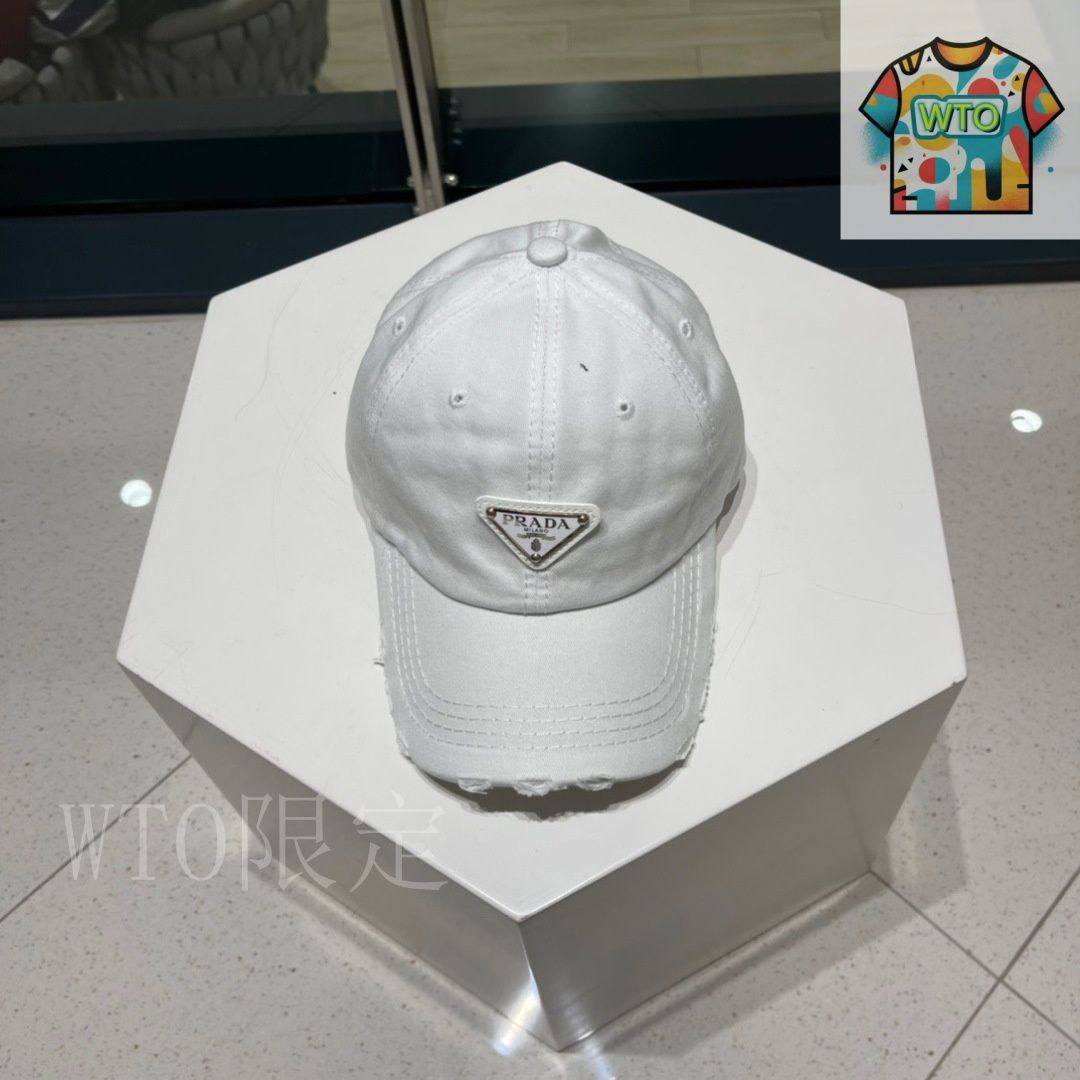 PRADA ホワイトキャップ プラダ PRADA 帽子 （ホワイト） -ファッション通販 FASHION WALKER