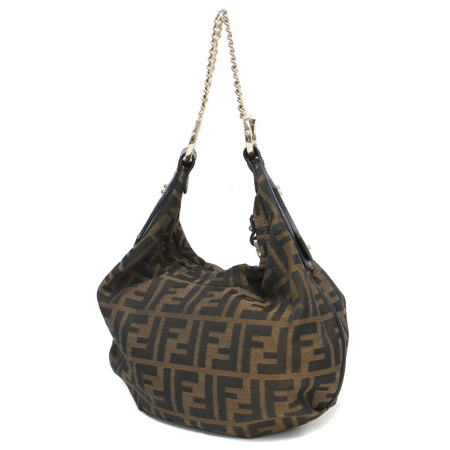 FENDI フェンディ バッグ ハンド ワンショルダー チェーン ズッカ柄