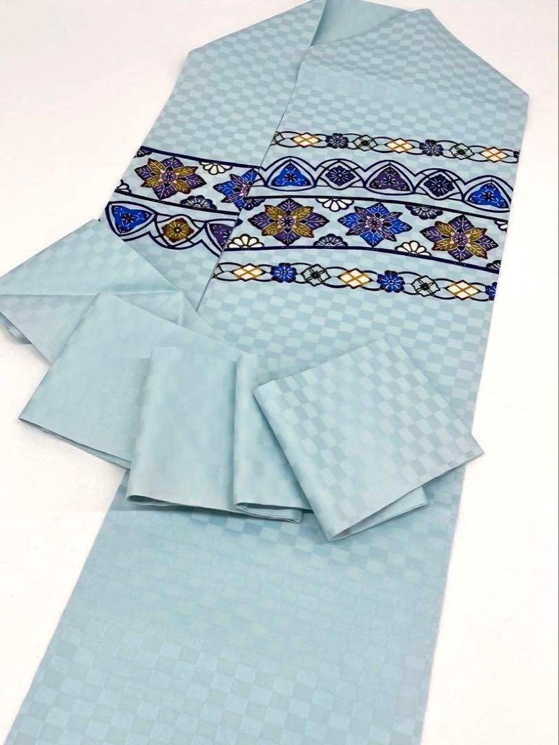 沖縄県無形文化財指定 伝統工芸品 琉球紅型 屋宜元七 九寸名古屋帯