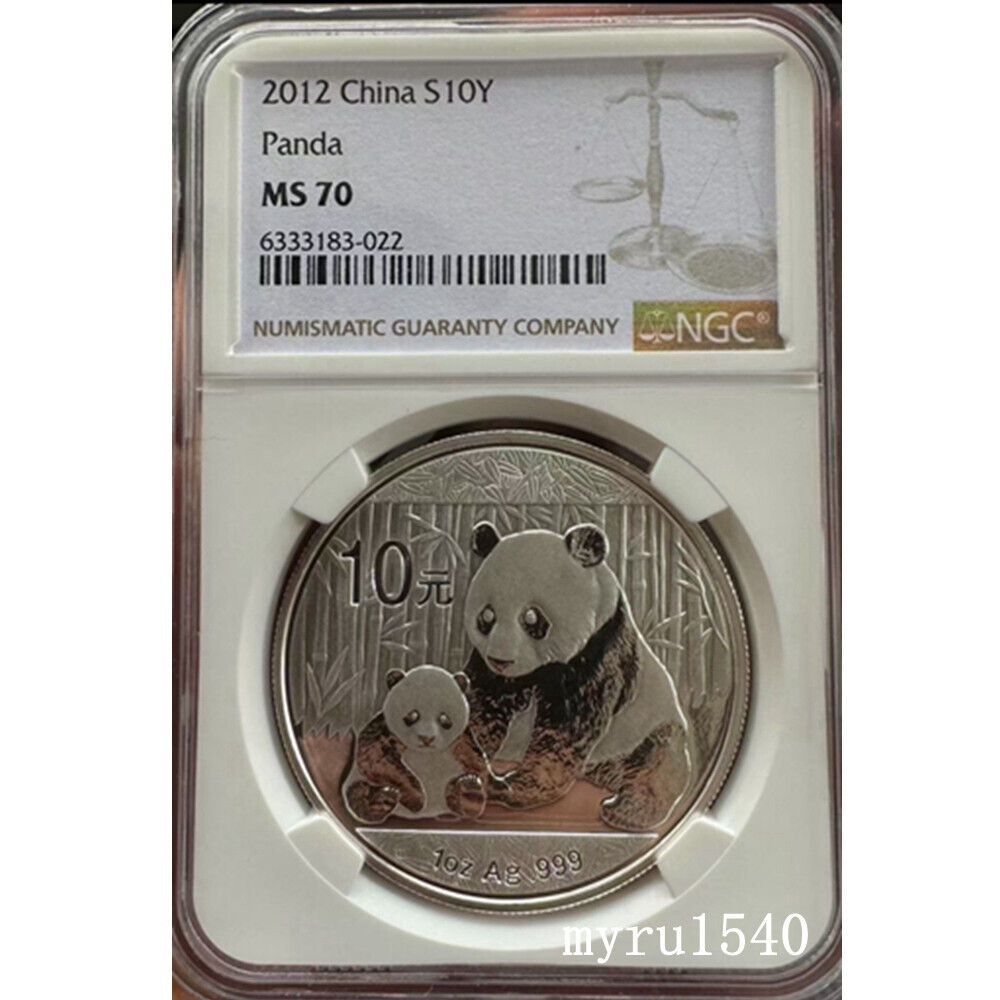 NGC MS70 2012 China 10YUAN Panda Silver coin 1oz Ag.999