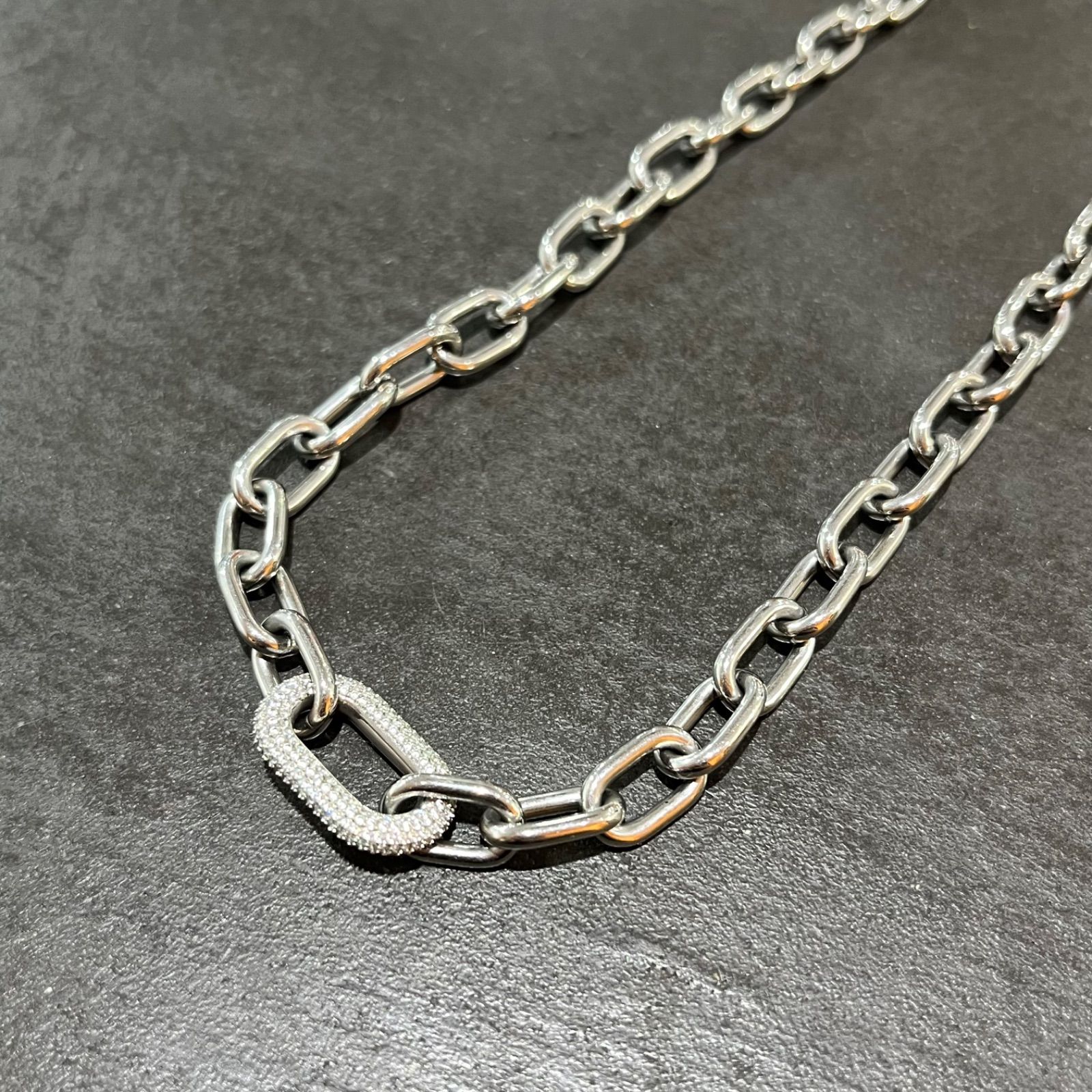ダニエルウェリントン★ネックレス★シルバー系★美品 参考上代22990円 Daniel Wellington Crystal Link Necklace