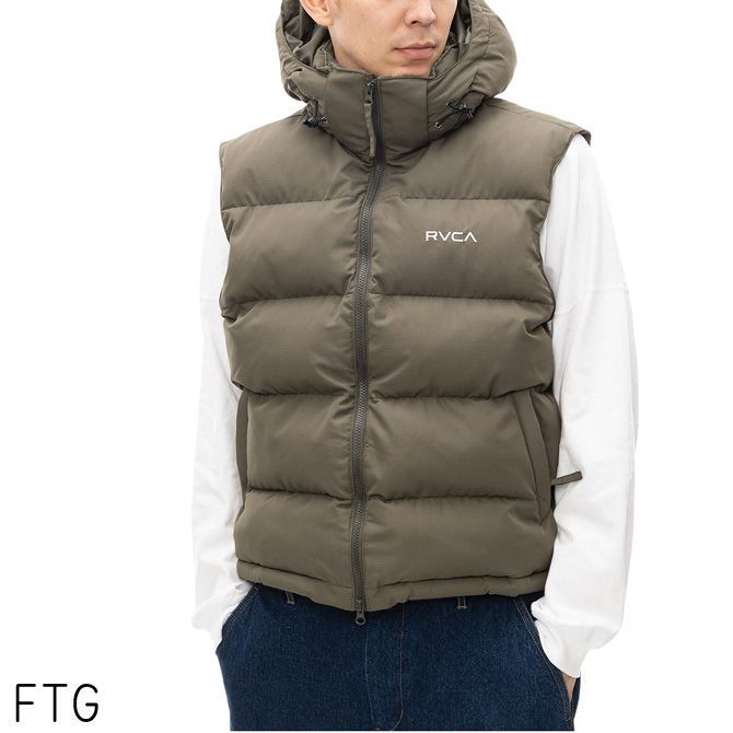 saga outer wear中綿ベスト　XXL Lサイズ～XLサイズ】ルーカ Rvca ルカ メンズ RVCA PUFFER VEST