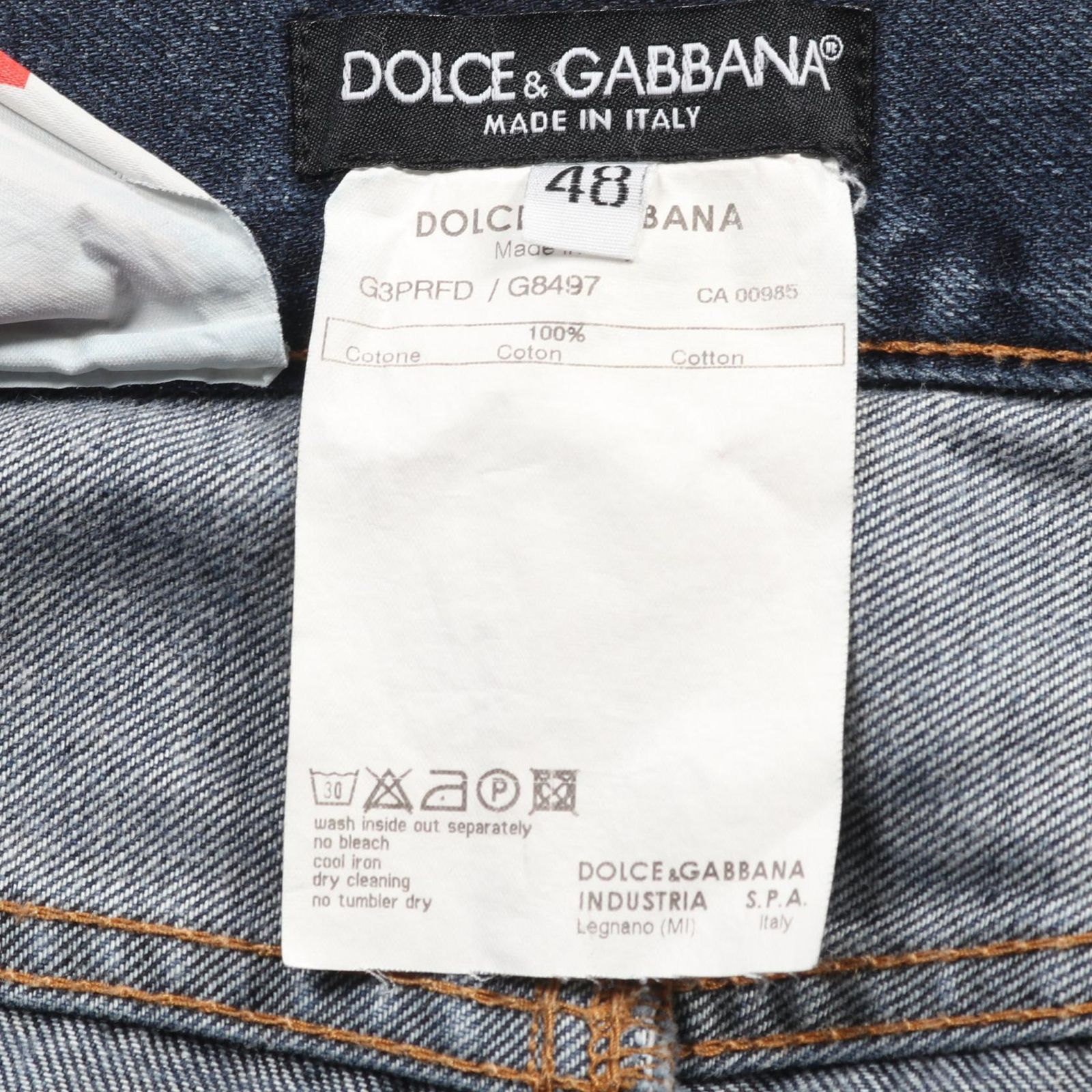 DOLCE & GABBANA ドルチェアンドガッバーナ 12SLIM デニムパンツ 
