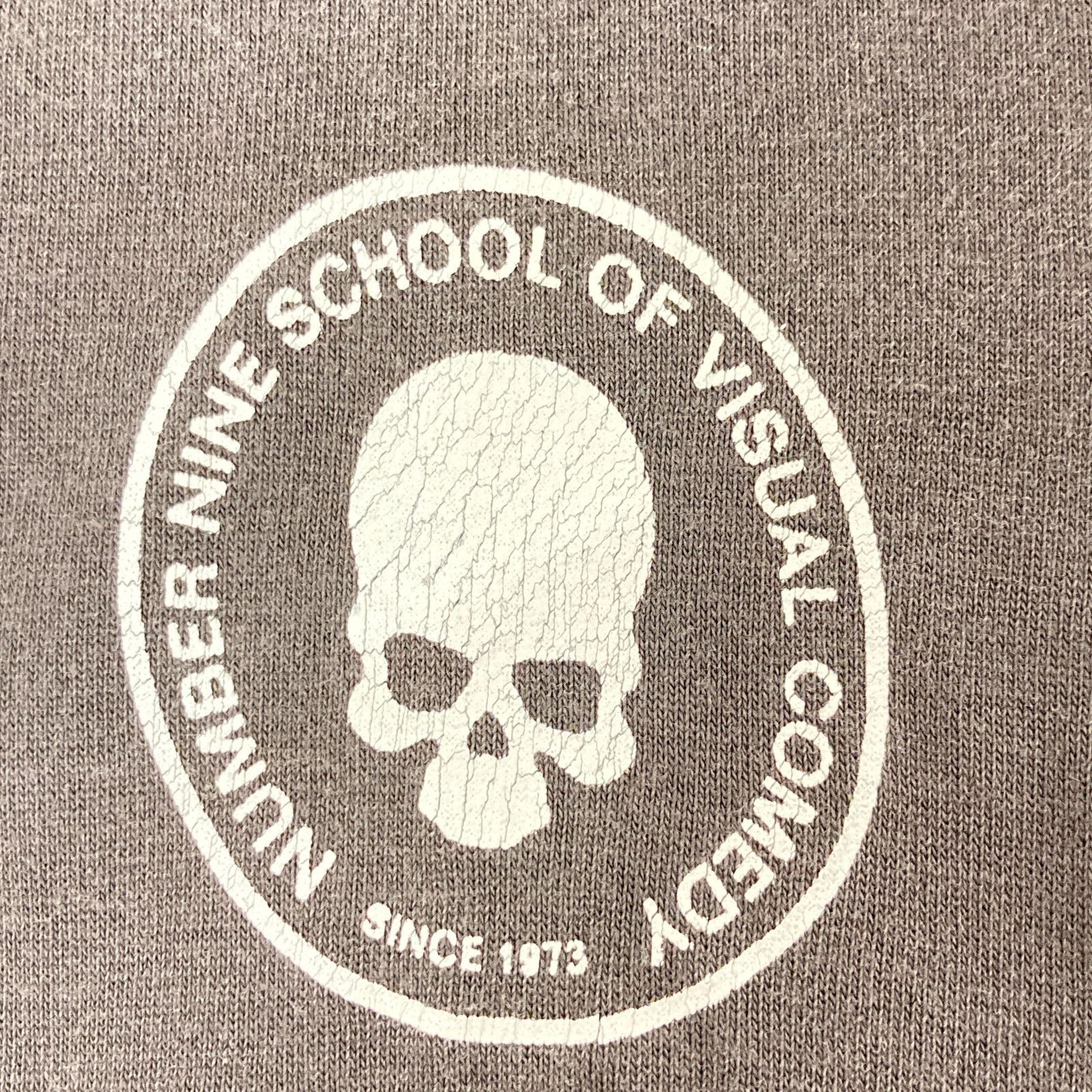 NUMBER (N)INE ナンバーナイン グレー コットン TIME期 初期 スカル T