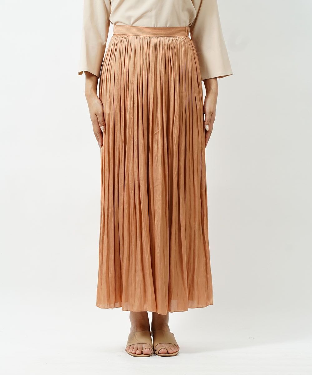 ブラーミン Brahmin マイクロサテン ギャザープリーツ ワイドパンツ  