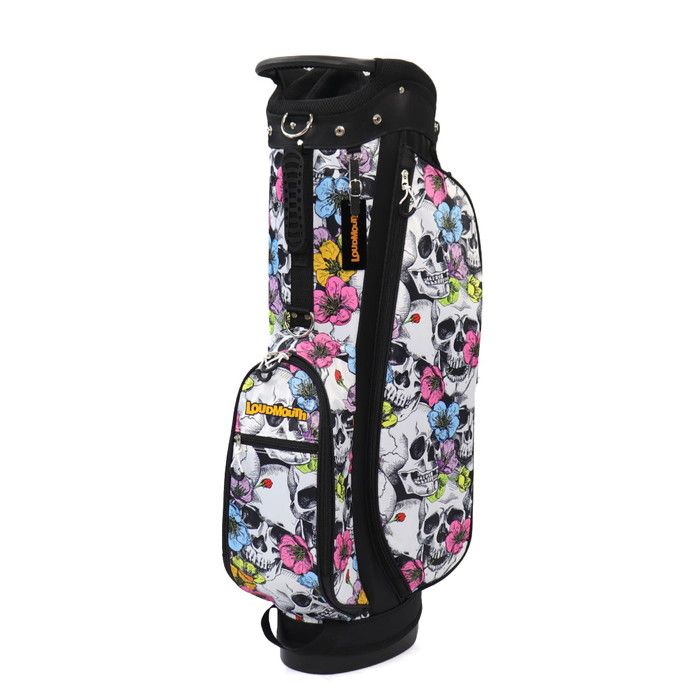 Loudmouth ゴルフバッグ キャディバッグ スカル柄 LOUDMOUTH ラウドマウス LM-CB0031 スタンドキャディバッグ 8.5型