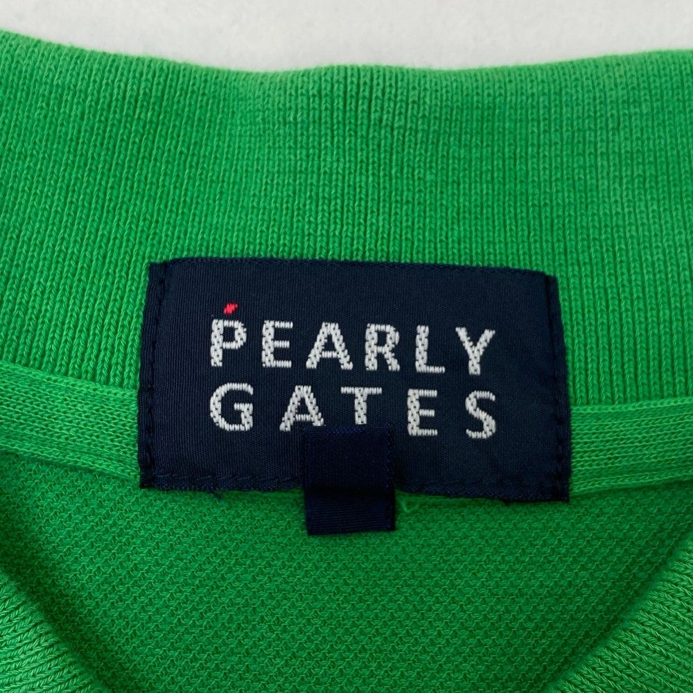 サイズ：4 PEARLY GATES パーリーゲイツ 半袖ポロシャツ グリーン系