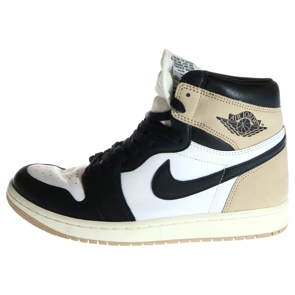 Nike Air Jordan 1 ラテホワイト/ブラック/ベージュ NIKE (ナイキ) WMNS AIR JORDAN 1 RETRO HIGH OG Latte