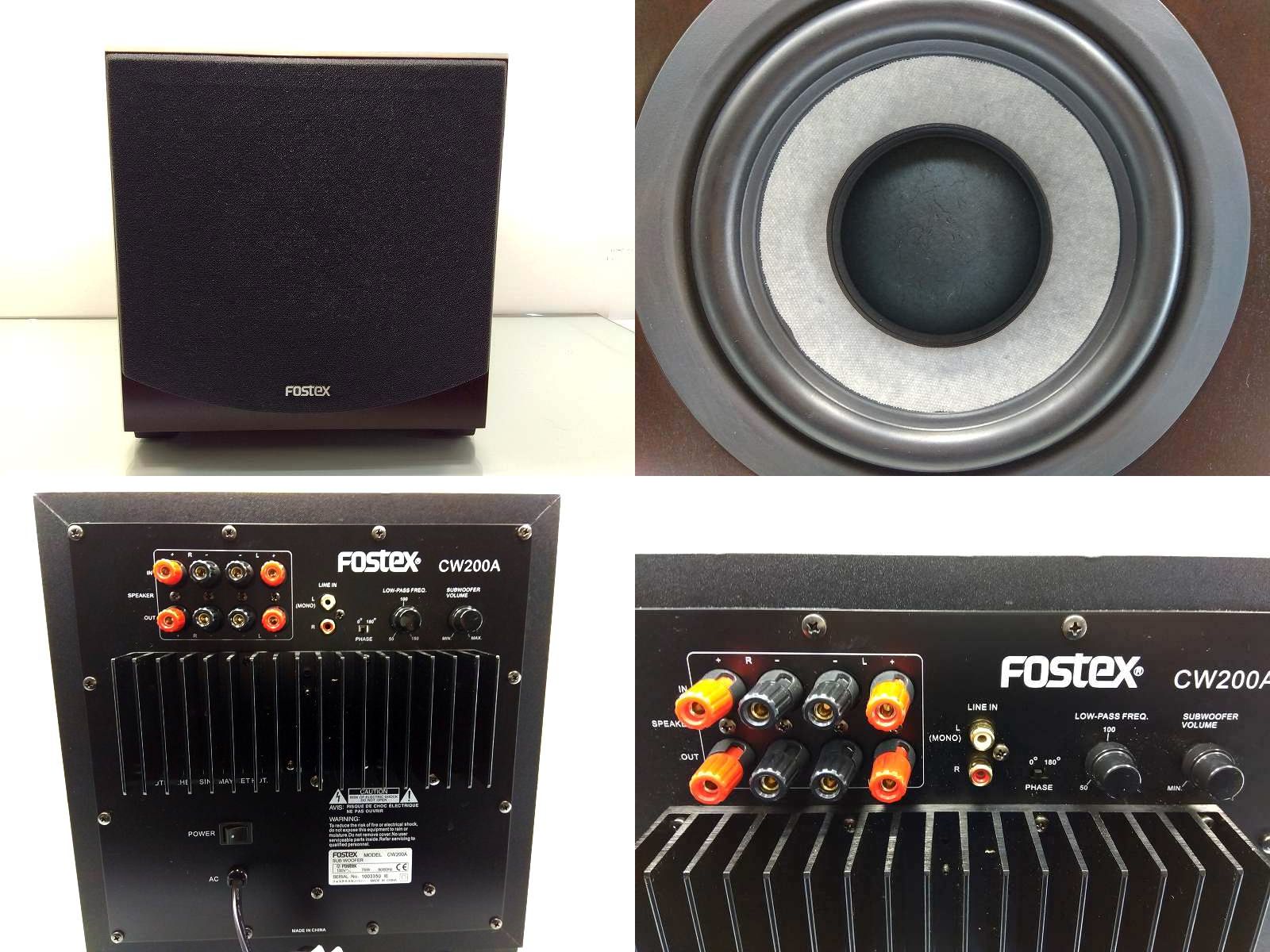 FOSTEX CW250A アクティブサブウーファー FOSTEX CW250A SUB WOOFER 【公式通販】 Fostex CW250A サブウーファー
