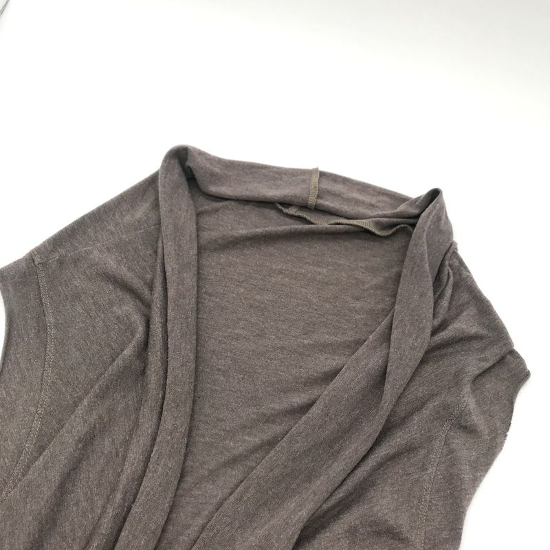 CATORCE ジレ ベスト 薄手 ノースリーブカーディガン 羽織り 丈長め  