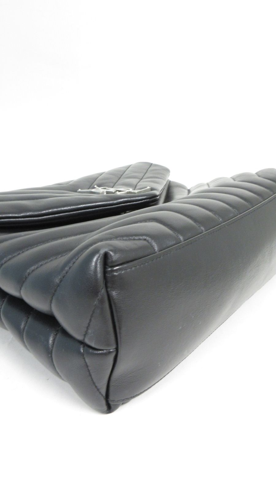 【Saint Laurent】 テクスチャードレザー ショルダーバッグ YSL/サンローランパリ ルル ミディアムレザーショルダーバック