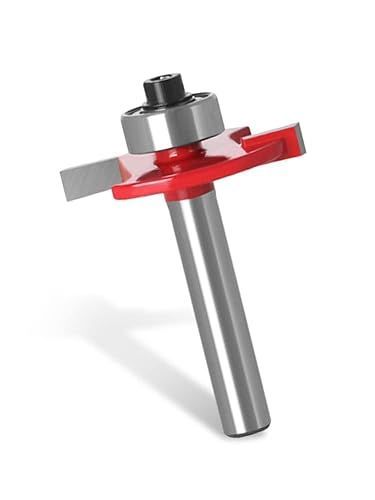 【在庫処分】6ミリメートルシャンクT型ビスケットジョイントスロットカッター接合/スロッティングルータービット3mmの4mmの身長カッター木材加工用1個、 耐久性のあるツール