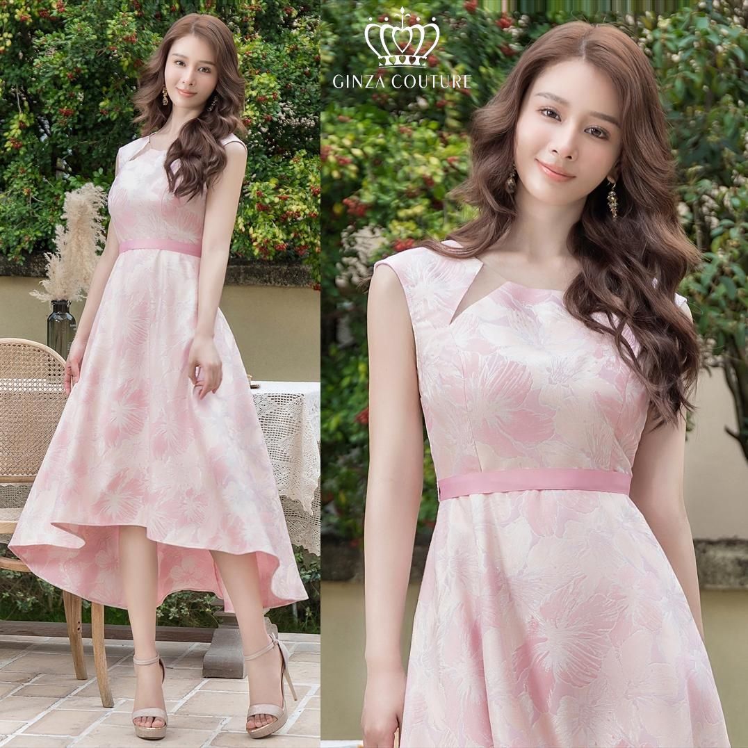 銀座クチュール ERUKEI エルケイ 刺繍デザインアシメトリードレス 銀座クチュール ERUKEI エルケイ 刺繍デザインアシメトリードレス