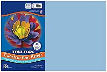 Pacon Corporation PAC103048 Tru-Ray Construction Paper 12 X 18 Sky Blue