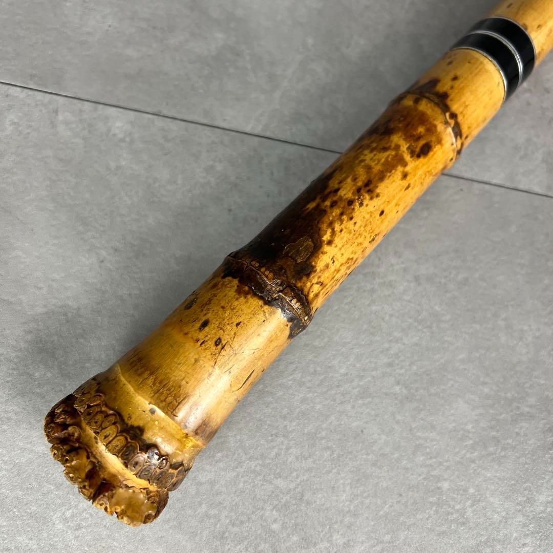 竹製 尺八 琴古流 バチ型 1尺6寸 5孔 2分割 漆 和楽器 25M9250TR0005