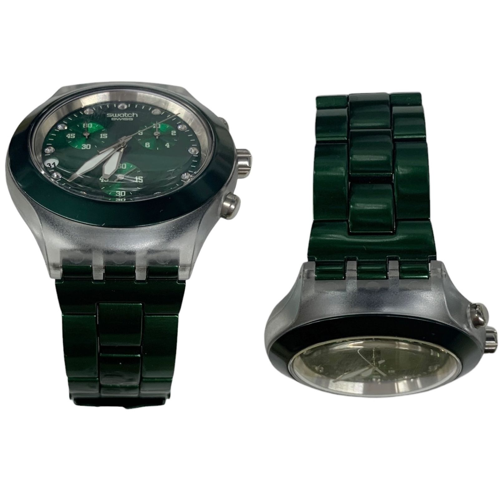 IRONY アイロニー スウォッチ GREEN クロノグラフ DARK Swatch swatch 