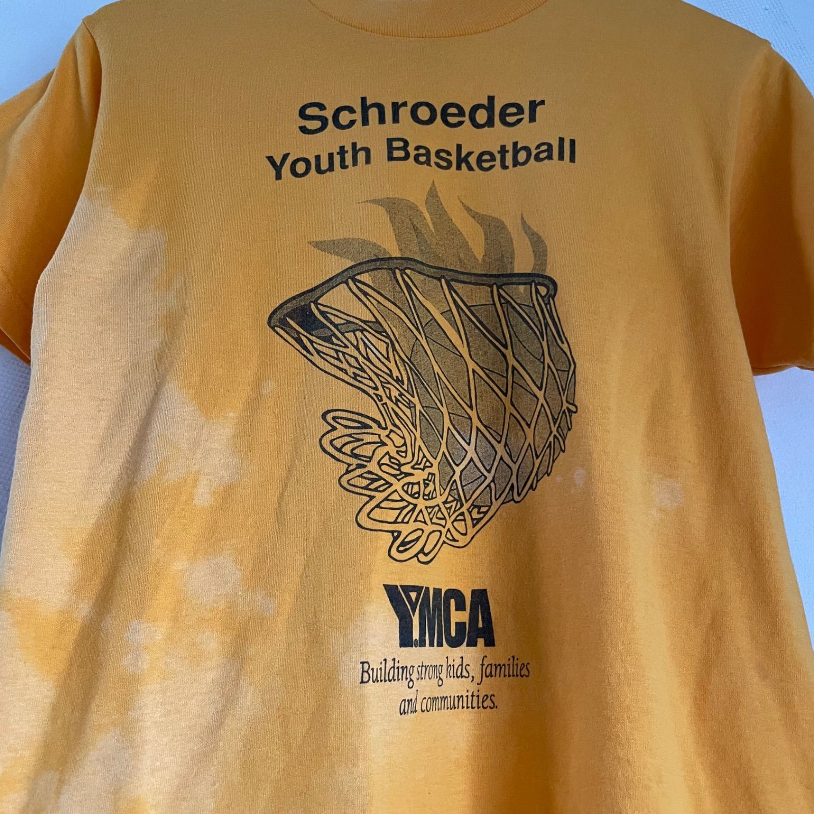 90s KIDS TEE YELLOW T-SHIRT “YMCA” UC-0388