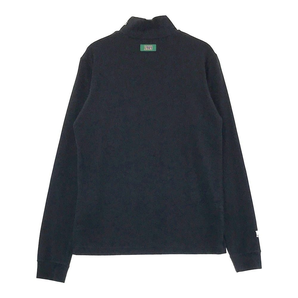 サイズ：1 PEARLY GATES パーリーゲイツ 2024年モデル ニコちゃん ハイネック長袖Tシャツ  ブラック系 [240101416182] ゴルフウェア レディース ストスト サイズ：1 PEARLY GATES パーリーゲイツ 2024年モデル ニコ