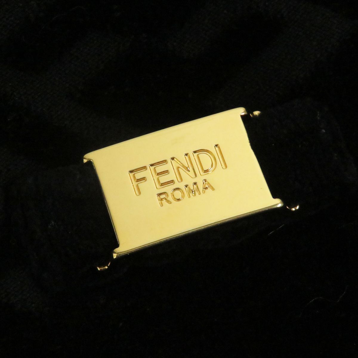 美品□21AW FENDI/フェンディFY0178 FFロゴ ズッカ 総柄 ロゴゴールド