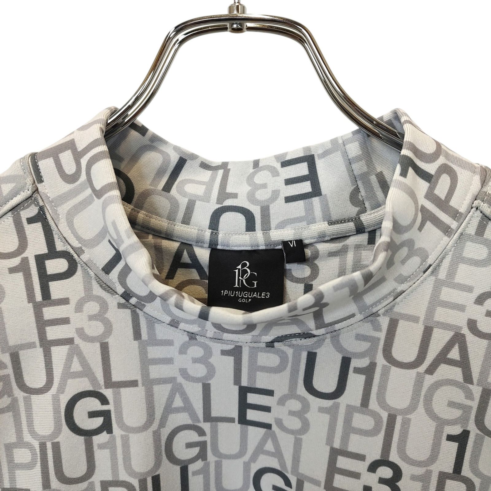 1PIU1UGUALE3 GOLF ウノピュウノ ゴルフ 113 GOLF L/S MOCK NECK LOGO