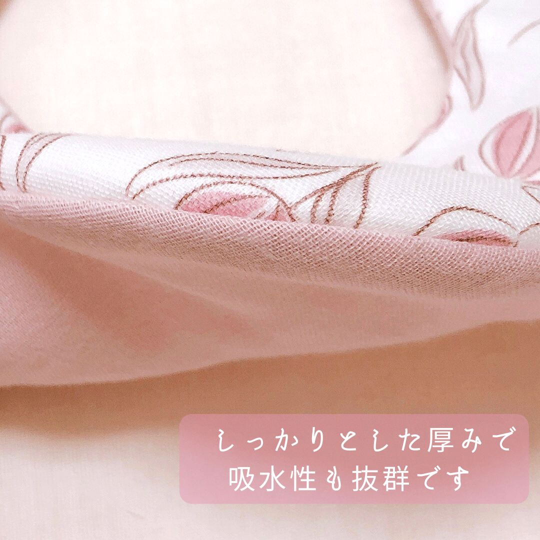 チューリップ柄のダブルリボンスタイ🎀ハンドメイド スタイ