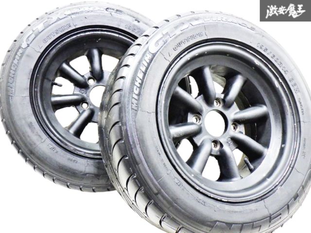 【当時物!】Watanabe ワタナベ エイトスポーク Bタイプ 14インチ 7J +7 4穴 PCD114.3 ホイール 195/60R14 ハコスカ レビン トレノ ハチロク