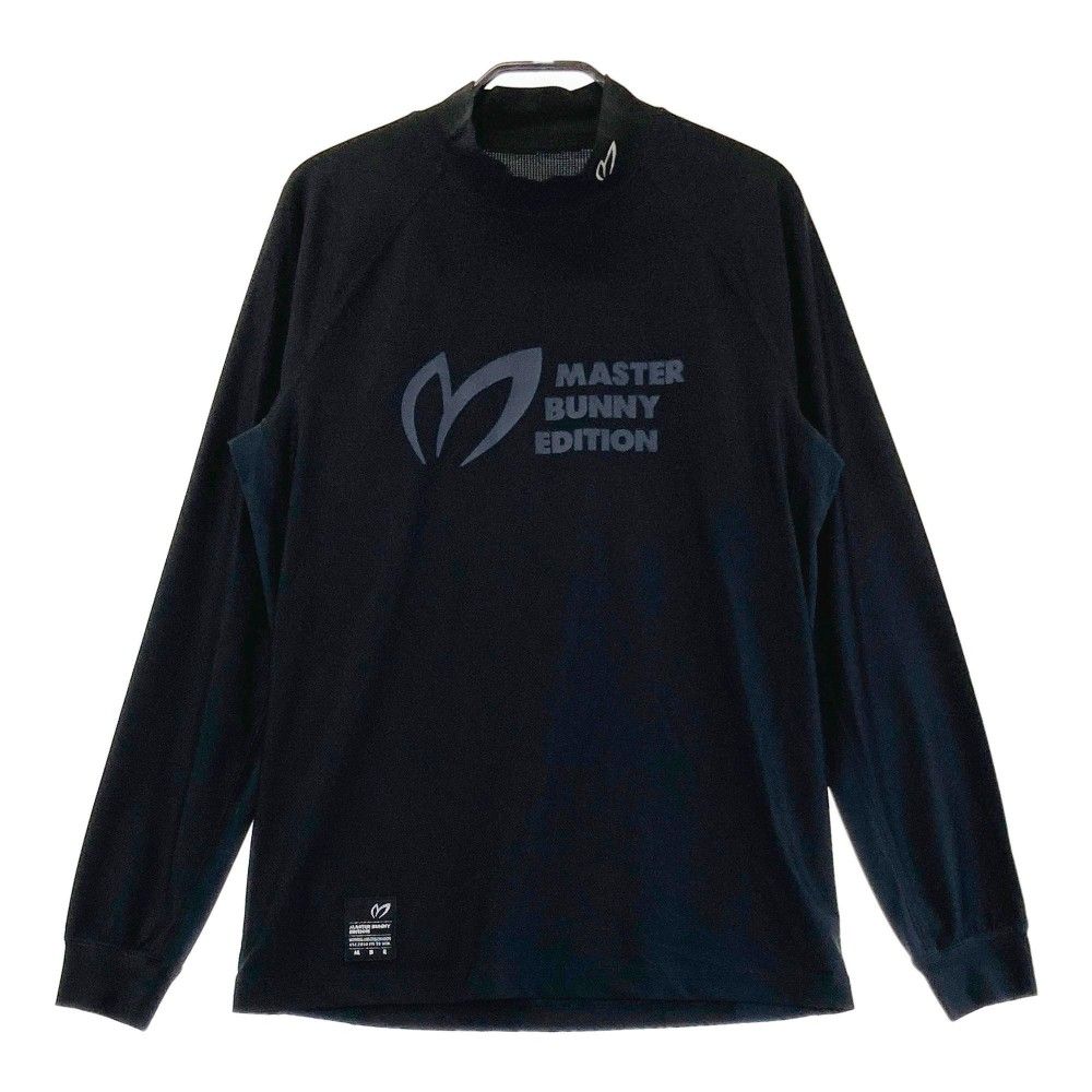 サイズ：4 MASTER BUNNY EDITION マスターバニーエディション 758-2166201 ハイネック 長袖Tシャツ  ブラック系 [240101167864]# ゴルフウェア メンズ ストスト