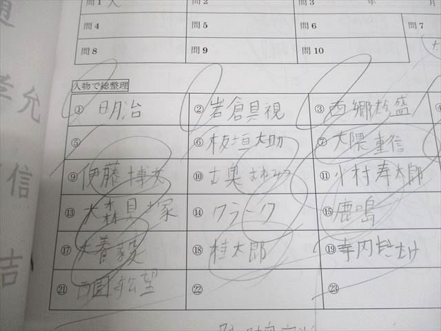 早稲田アカデミー 小6 NN志望校別コース 早稲田の社会 土曜講座