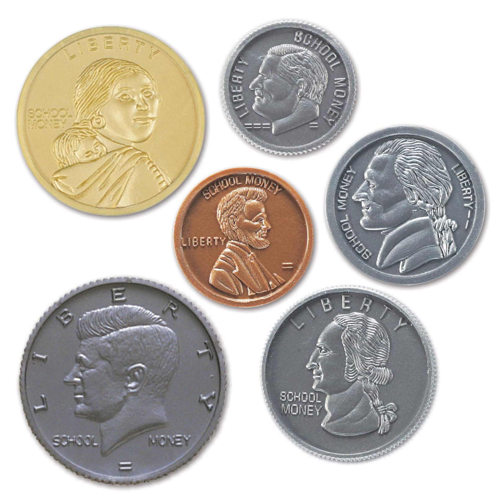 人気商品】in a Bag 【英語玩具 Coins お金 ドル】 アメリカ通貨 96 コインセット(96枚入り) 正規品 - メルカリ