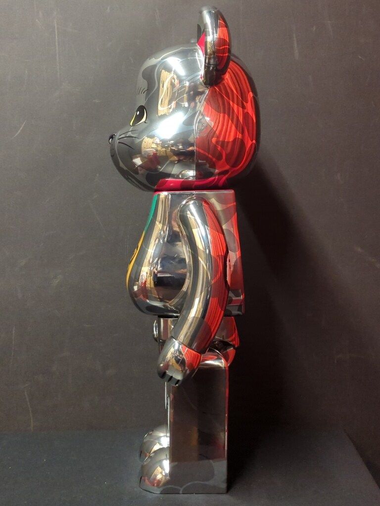 MEDICOM TOY - 2体セットBE@RBRICK BAPE®︎ 招き猫金メッキ　銀メッキ　1000% BE@RBRICK BAPE®︎ 招き猫 銀メッキ / 達磨 金メッキ / 獅子舞