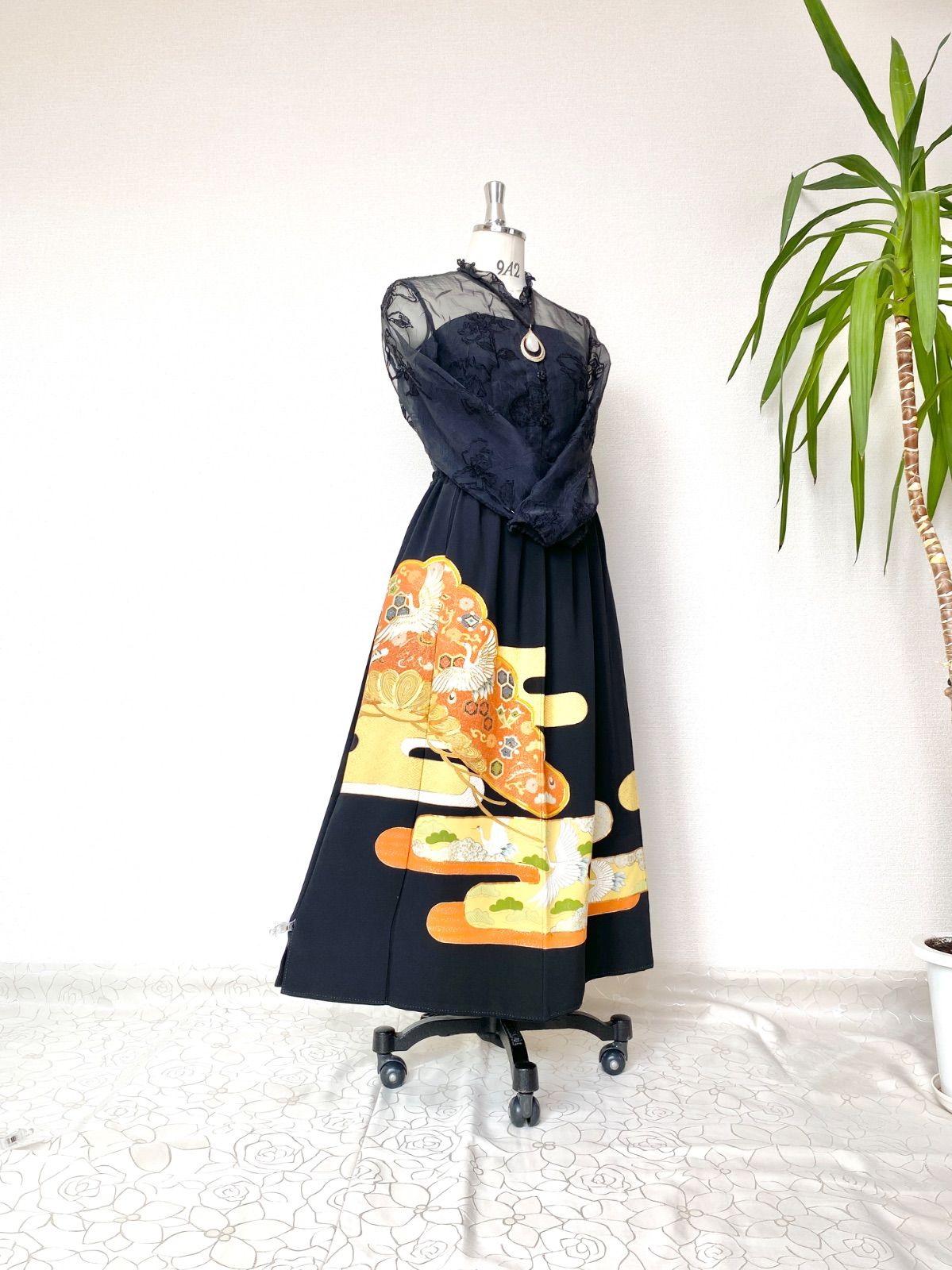 黒留袖 豪華 上品 高級 フルセット 袋帯 帯揚げ 帯締め 末広 結婚式