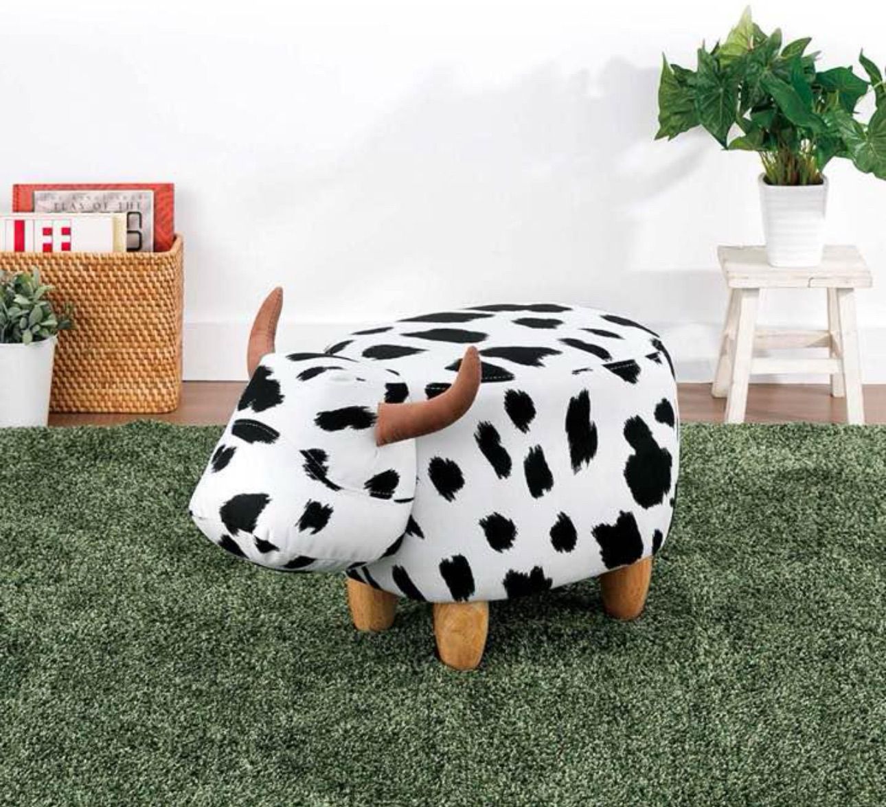 座れるぬいぐるみ型スツール うし 送料無料★ ラッピング不可 送料無料 ウシ うし 牛 椅子 イス クリスマス