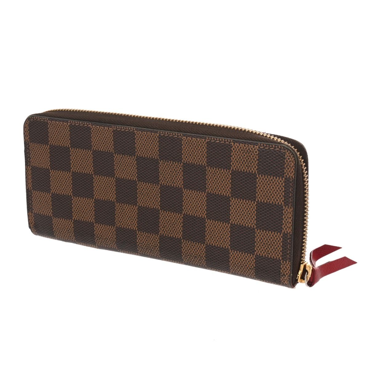ルイヴィトン ダミエ ポルトフォイユ クレマンス ブラウン スリーズ N60534 ユニセックス ダミエキャンバス 長財布