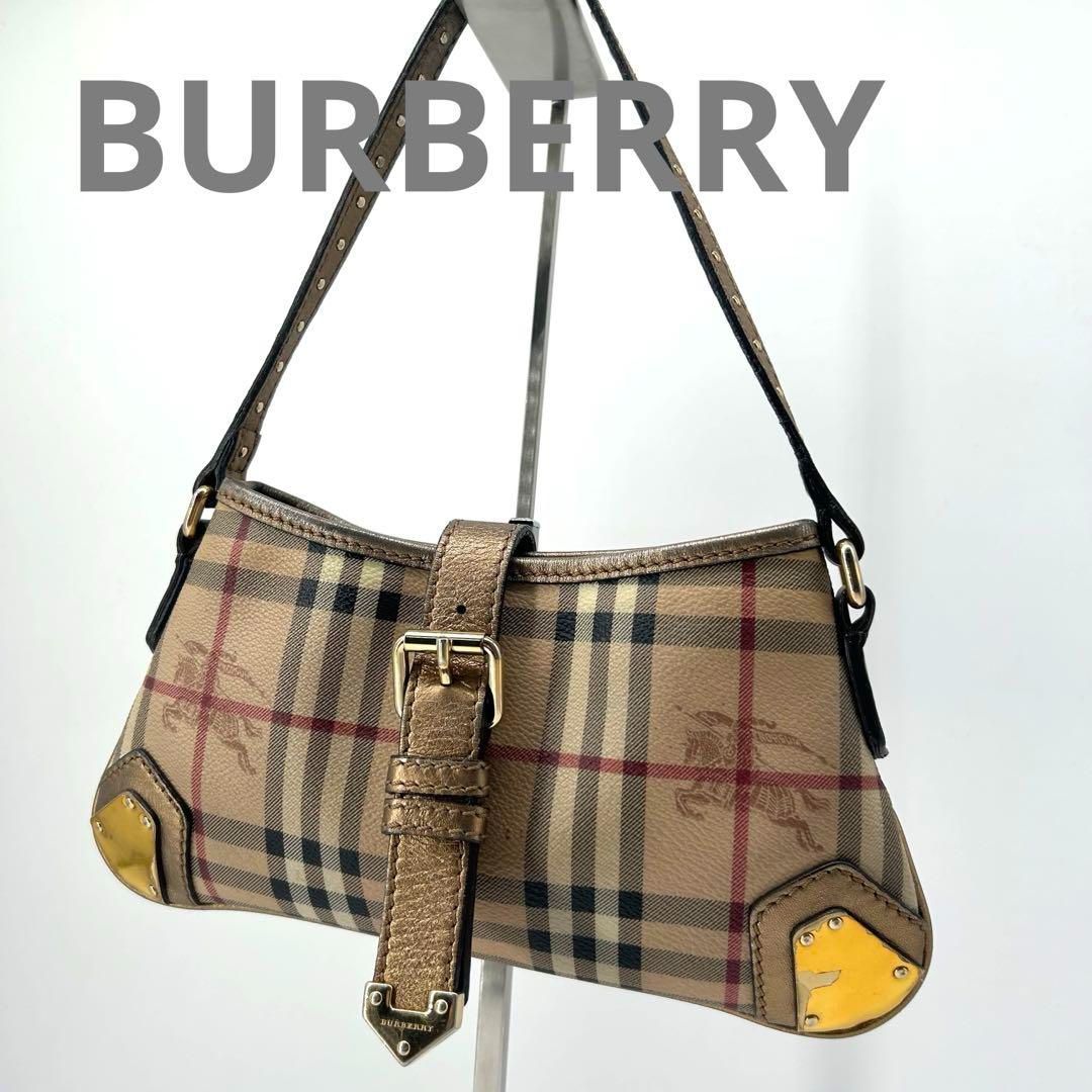Burberry ノバチェック フラップ アクセサリーポーチ ワンショルダー