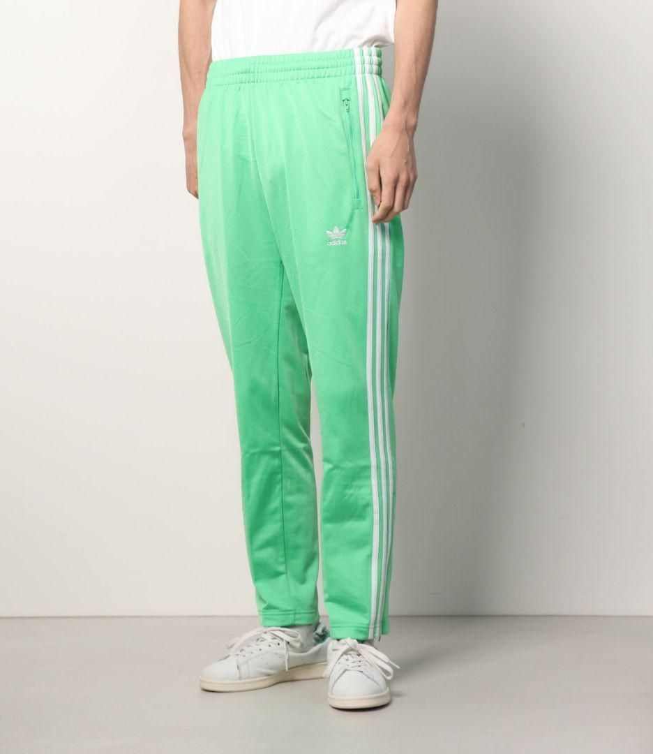 1291 美品✨adidasトラックパンツファイヤーバードグリーンS~ - 通販