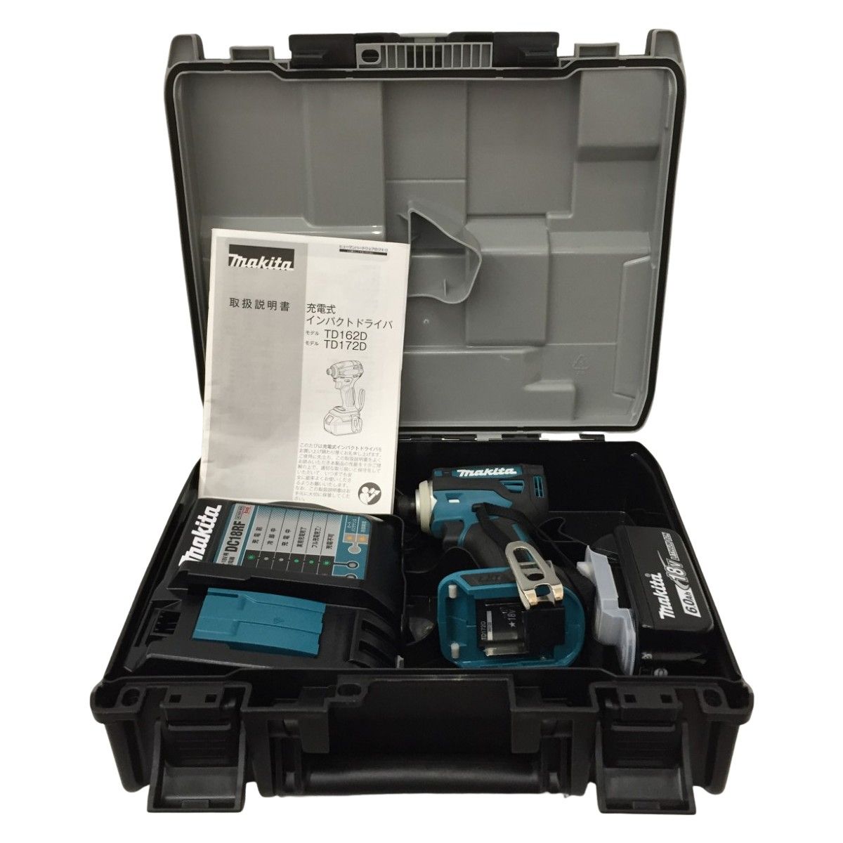 △△MAKITA マキタ 充電式インパクトドライバ TD172D グリーン 18v 充電器 充電池1個 ケース付