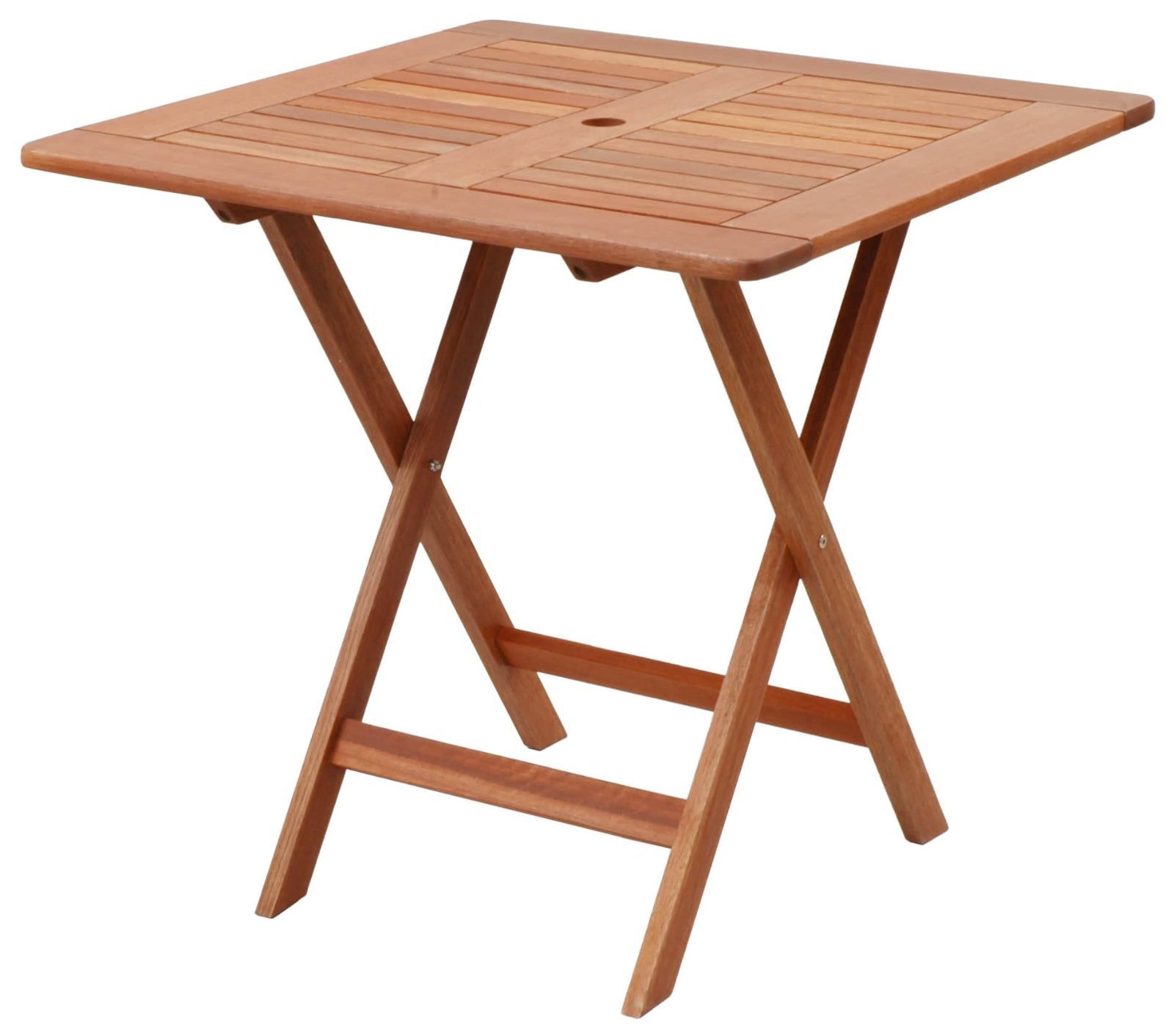 新着商品 ガーデンマスター Gardenmaster ガーデンテーブル 幅75×奥行75×高さ72cm フォールディングガーデンテーブル 南洋材 パラソルホール付き お庭 ベランダ テラス バルコニー ガーデンマスター MFT-88192