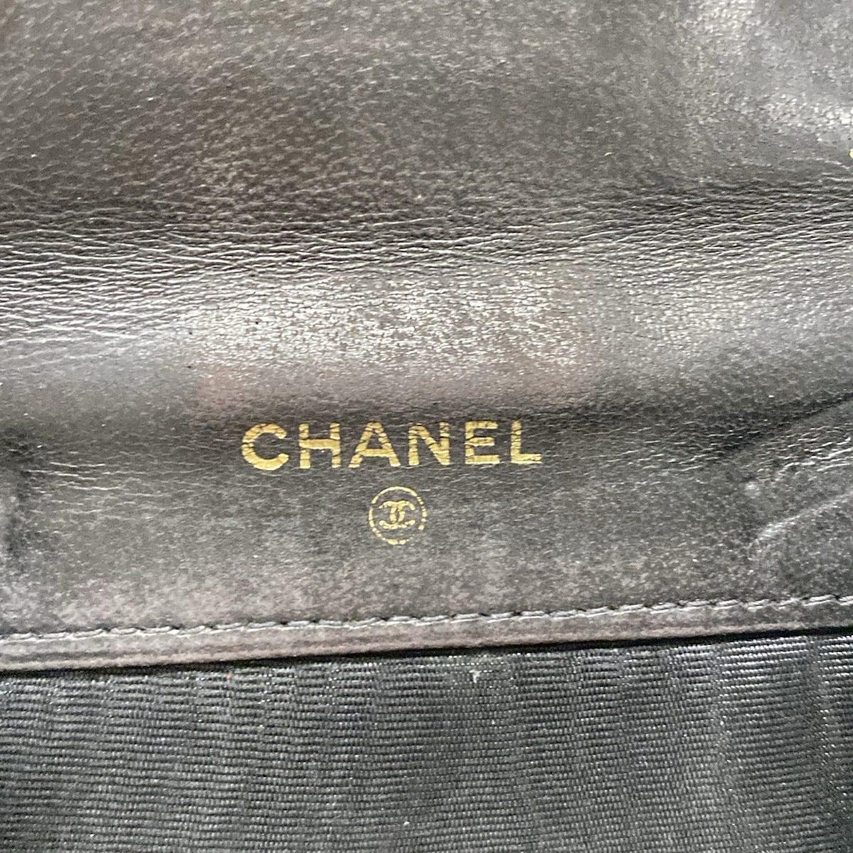 CHANEL(シャネル) Wホック財布 - 黒 ココマーク ラムスキン CHANEL(シャネル) Wホック財布 - 黒 ココマーク ラムスキン