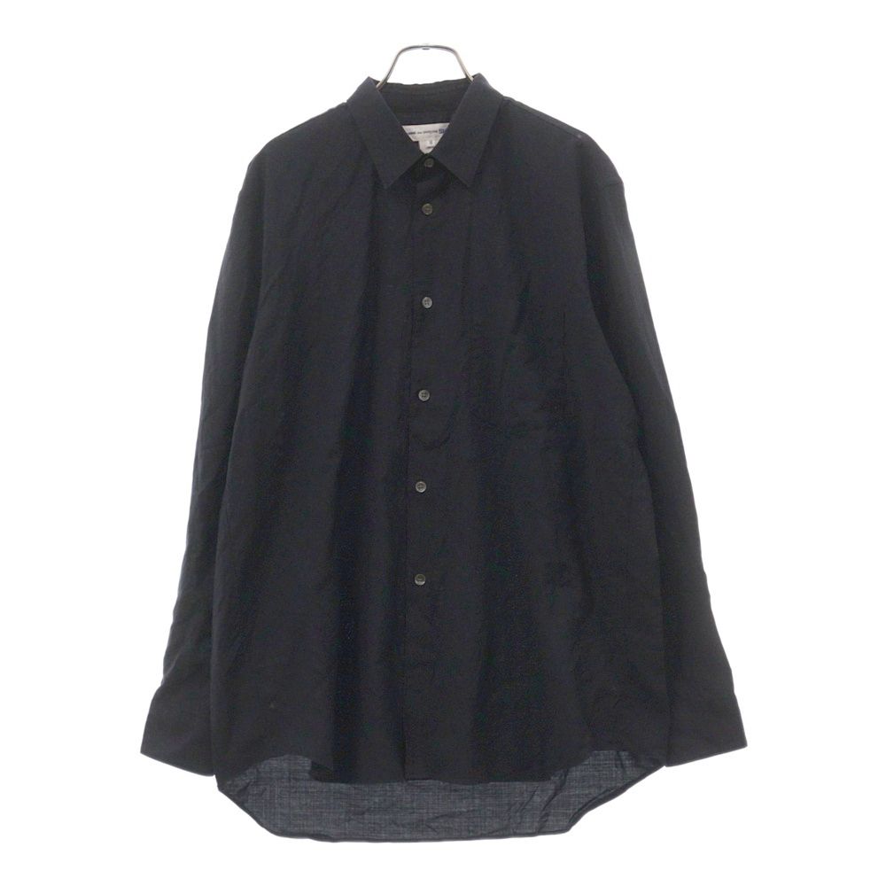 COMME des GARCONS COMME des GARCONS (コムデギャルソンコムデギャルソン) ウールトロピカルレギュラーカラーシャツ FZ-B301 ネイビー