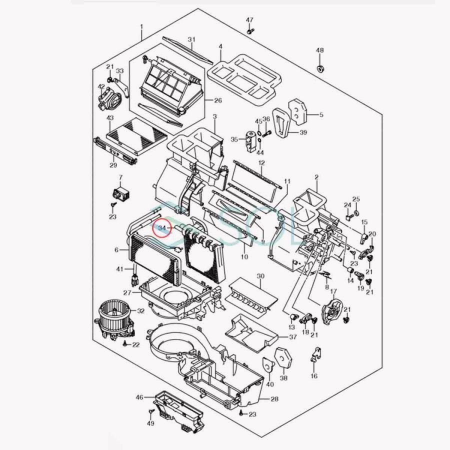 スズキ パレット MK21S エバポ エバポレーター クーラー 冷房 95411-82K00 95411-82K10 95411-82K11 18時まで即日出荷 USTAUSTRALIA_COM_AU
