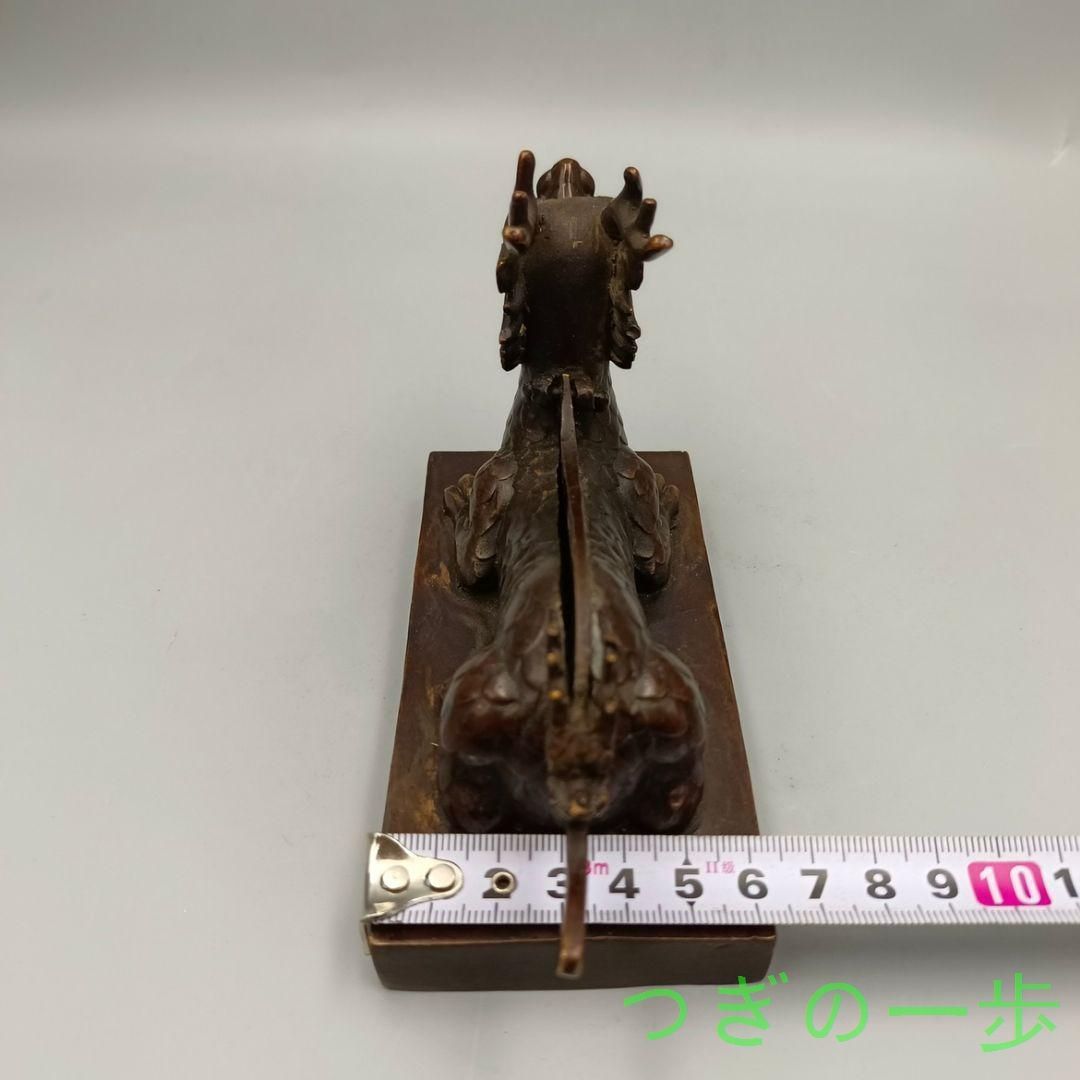 竜頭 押し切り 正義 化身  工芸品 美術品   置物 竜頭 押し切り 正義 化身 工芸品 美術品 置物 - メルカリ